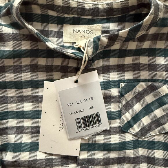 Nanos Baby Boy Checked Boys Shirt - Picture 4 of 6